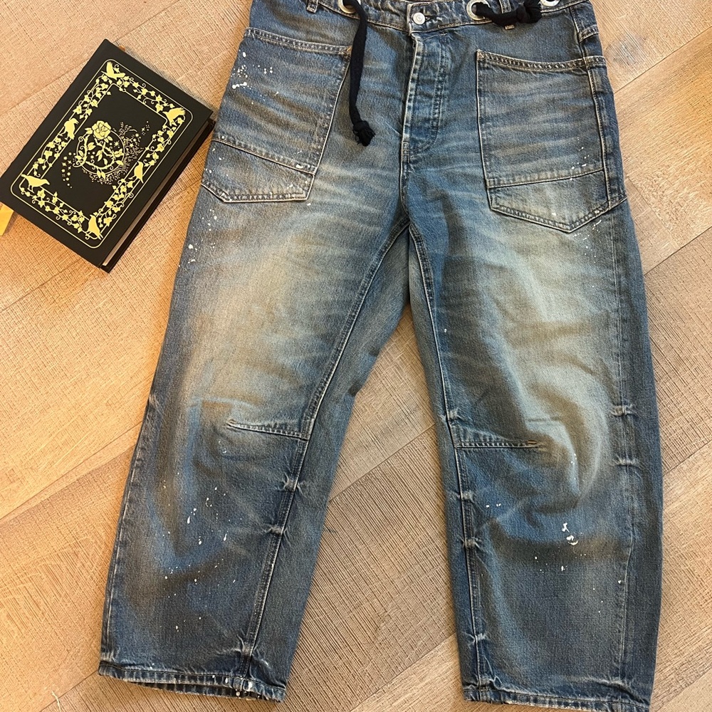 We The Free Vintage Wash Barrel Boyfriend Jeans